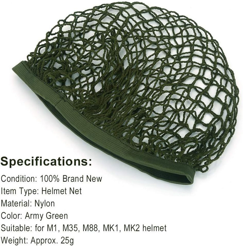 Helmet Net Parts, Helmet Scrim Camouflage Net Cover Fit for M1 M35 M88 Helmet, G gallery