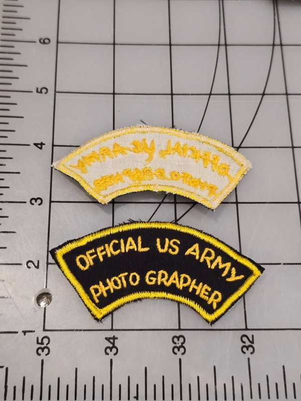 Reproduction WW2 Official U.S. Army Photographer Patch hand embroidered 4411