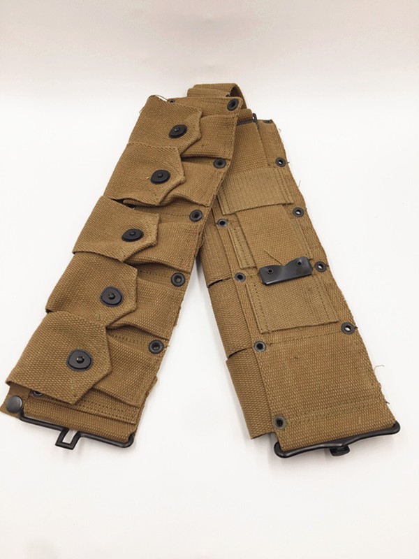 WW2 US ARMY EQUIPMENT M36 BAG BELT FIRST AID KIT AND 0.8L KETTLE X- TYPE STRAPS gallery