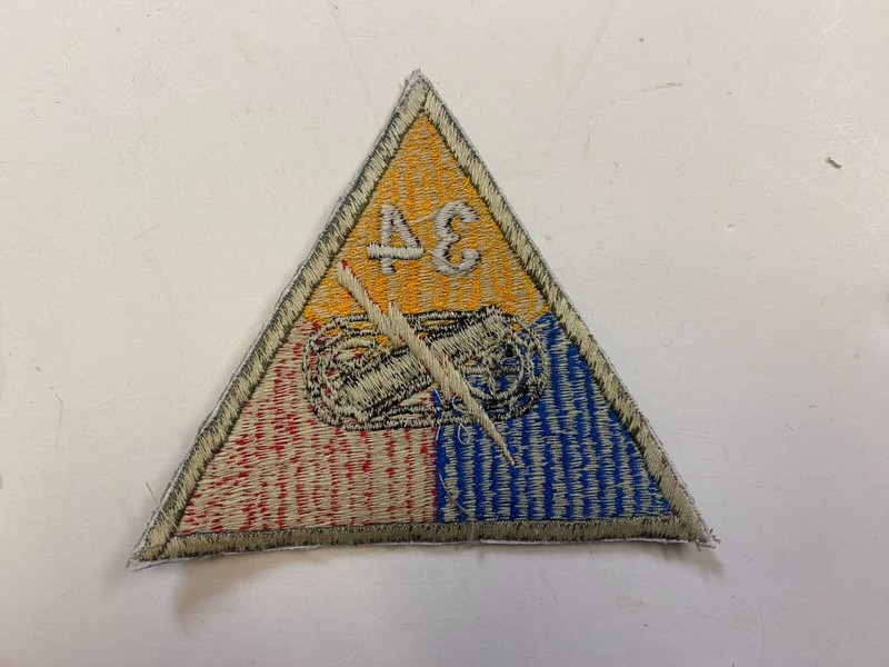 F0169 Repro WW2 US Army Armored Tank Battalion Triangle 34th IR44E gallery