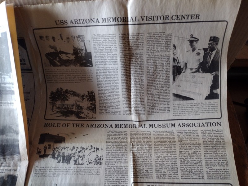 Honolulu Star-Bulletin 12/07/1941 Copy Pearl Harbour Tourist Center 3 Front Page gallery
