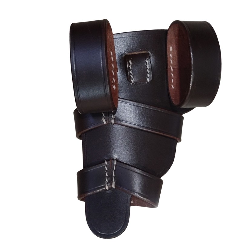 British Paratrooper German Holster for P08 Pistol - Dark Brown gallery