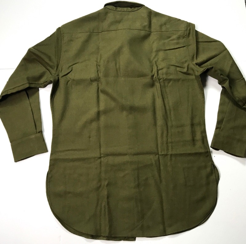 WWII US ARMY INFANTRY OFFICER M1937 M37 COMBAT FIELD WOOL SHIRT-SIZE 6 (52-54R) gallery