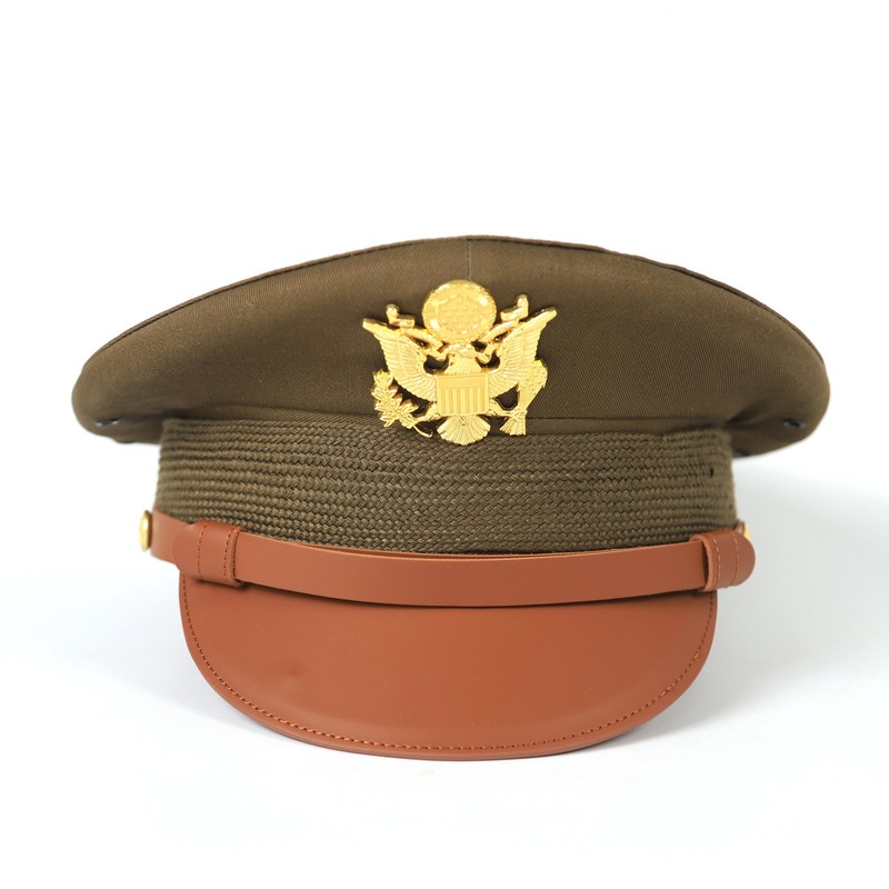 7 1/8 WW2 US Army Officer Visor Cap Wool gallery