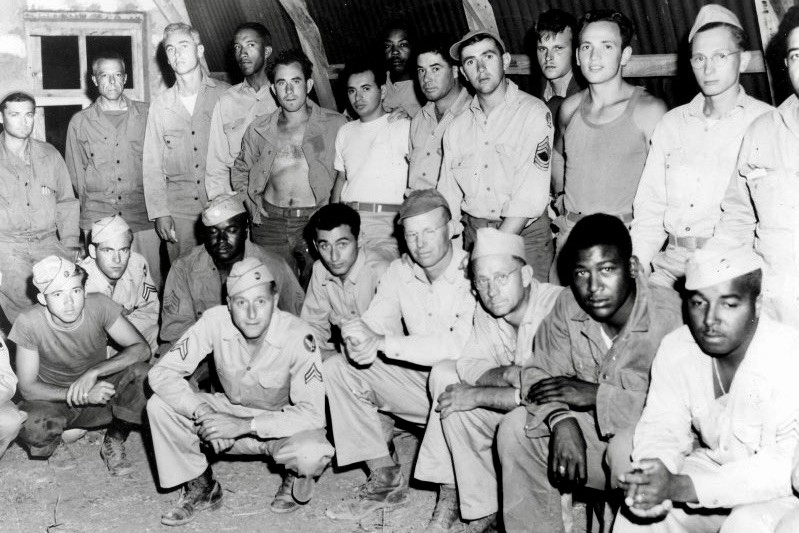 1945 WWII African American Soldiers U.S. Army Training Italy 4x6 Photo