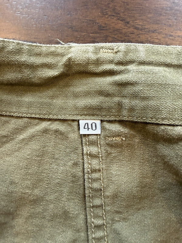 Reproduction WWII WW2 Saving Private Ryan Overrun M1943 HBT Pants Large Size 40 gallery