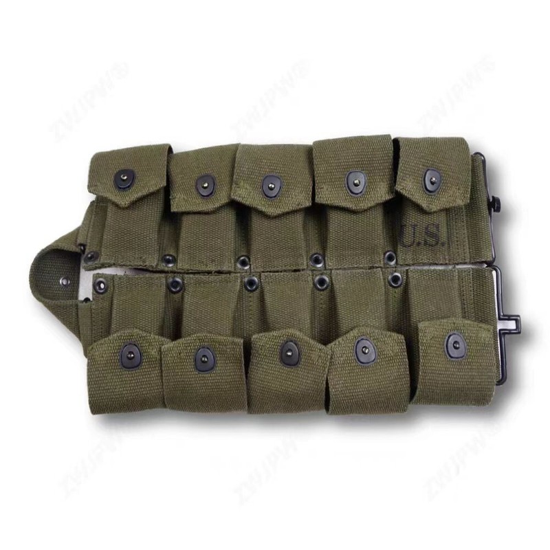 WWII US Army Military Ammo Carbine Garland canvas bag Green gallery