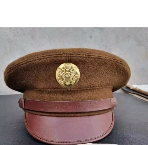 WW2 Replica US Army Military Enlisted Men’s Visor Cap Hat WWII.In All Sizes gallery