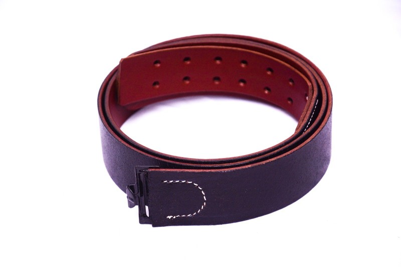 WWII German Army Black Heer Leather Belt – 90cm