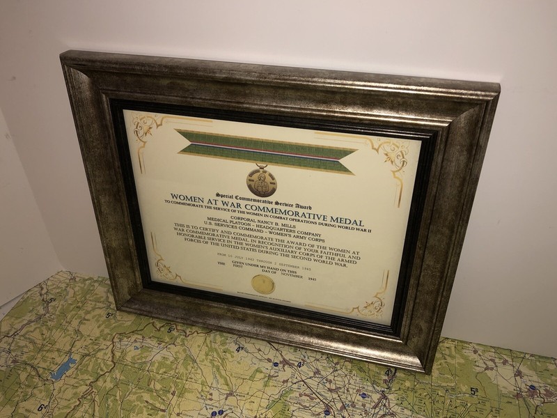 SCSA - WOMEN AT WAR COMMEMORATIVE MEDAL CERTIFICATE ~ Type 1 gallery