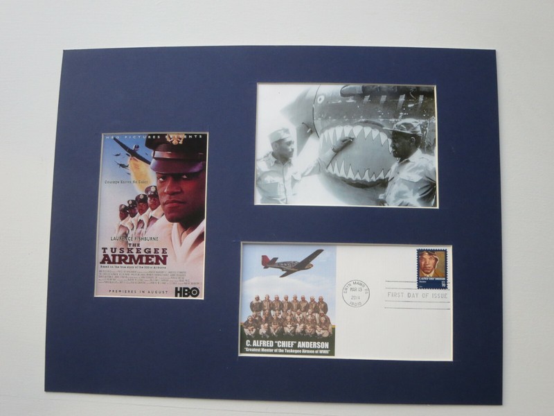 The Tuskegee Airmen – The Red Tails” & First Day Cover of their own stamp