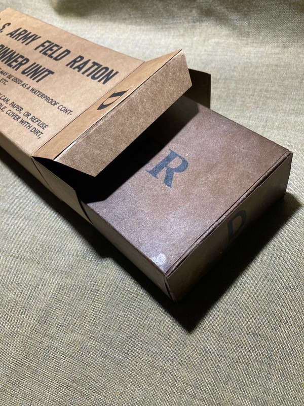 WWII US Army,USMC K-Ration Dinner Box with inner box liner set gallery