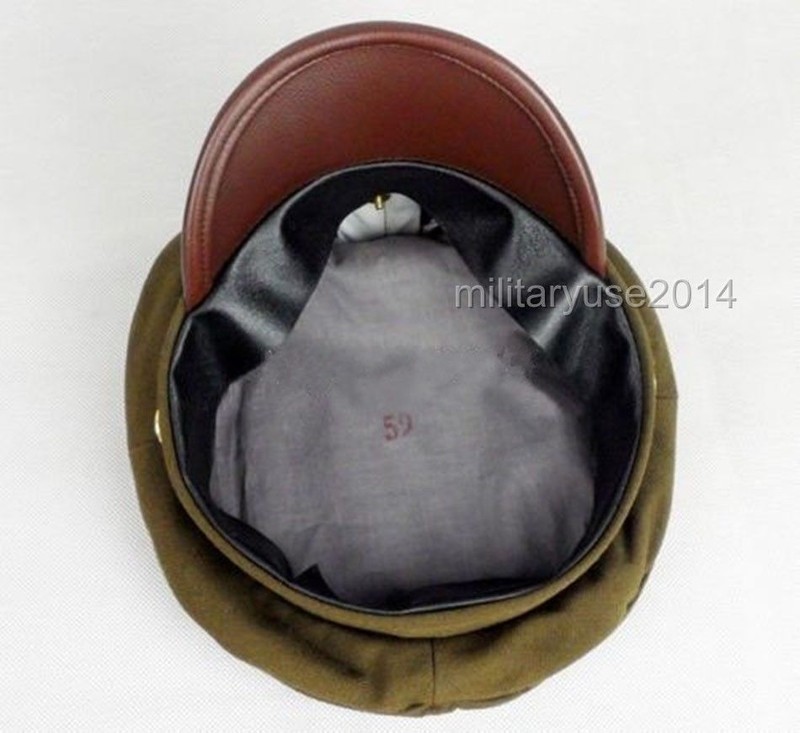 US ARMY AIR CORPS FORCE MILITARY HAT OFFICER WIDE BRIM EAGLE BADGE HAT CAP L gallery