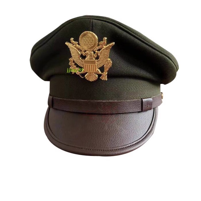 US Army Air Corps Force Military Hat Officer Wide Brim Eagle Badge Hat Cap New