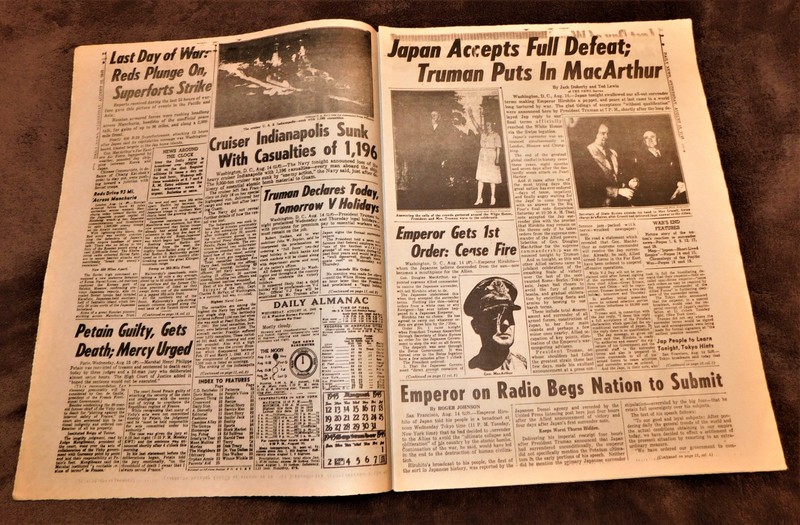 4 HISTORIC NEWSPAPERS FROM THE MOST IMPORTANT EVENTS OF THE 20TH CENTURY. gallery