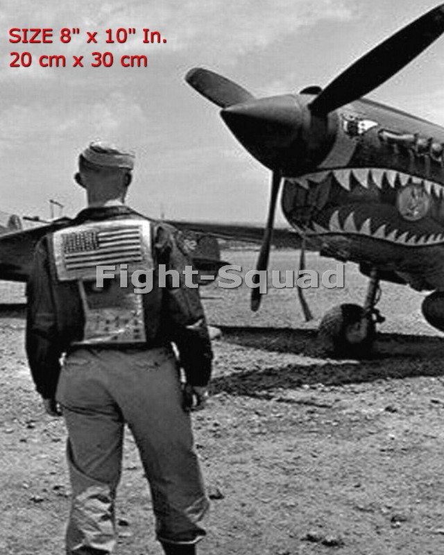 WW2 Picture Photo American pilots flying tigers 5872 8x10in