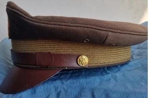 WW2 USAAF US ARMY OFFICERS UNIFORM VISOR HAT CRUSHER STYLE CAP all size gallery