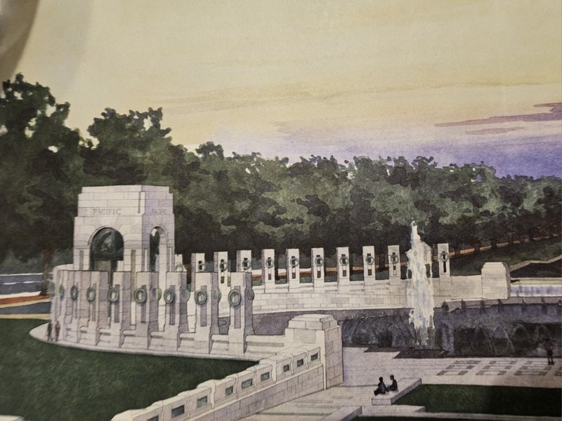 National World War II Memorial Poster 16x20 w Original Shipping Tube by McKendry gallery