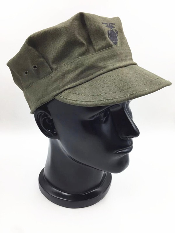 US HBT USMC PACIFIC CAMOUFLAGE GREEN MARINE CORPS CAP gallery