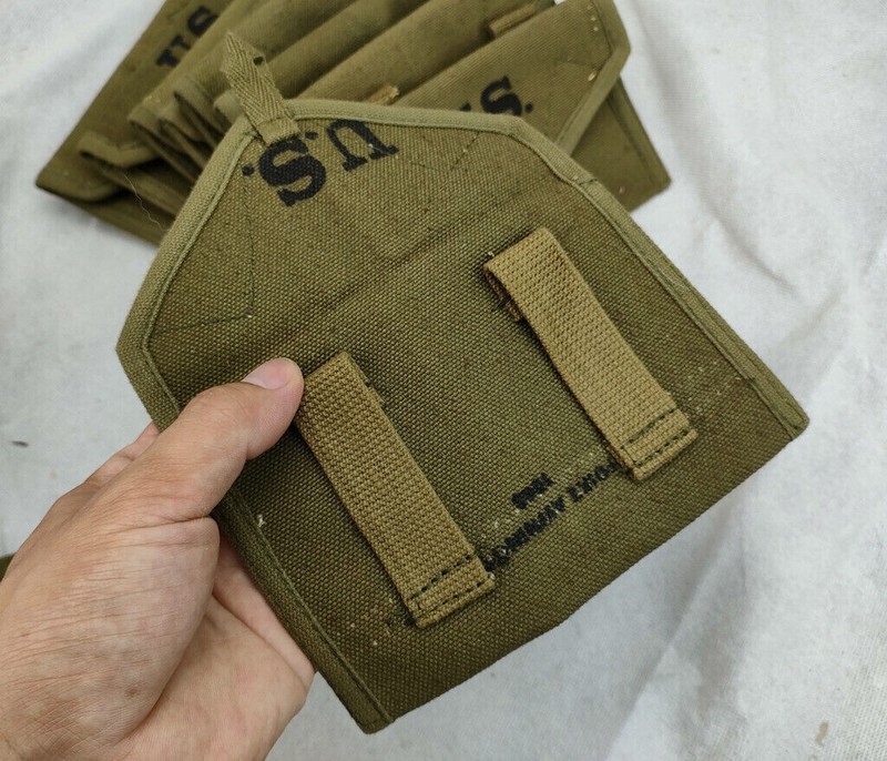 10PCS WWII US ARMY USMC FIRST AID 1943 CANVAS AMMO POUCH 1ST AID GEAR gallery