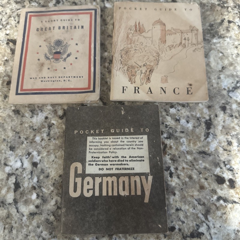 United States Army Pocket Guide to Germany, 1944 WW 2 France and Great Britain