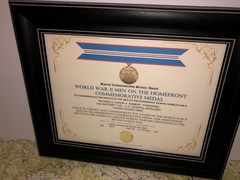 SCSA - WW2 MEN ON THE HOMEFRONT COMMEMORATIVE MEDAL CERTIFICATE ~ Type 1 gallery