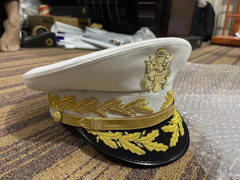 U.S. Army General Hat White Top All Sizes gallery