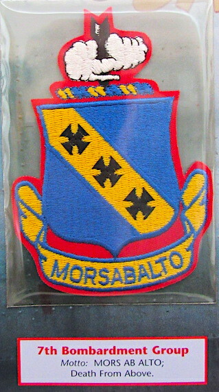 7th BOMBARDMENT GROUP Willabee & Ward WWII AIR WAR PATCH EMBLEM Death From Above gallery