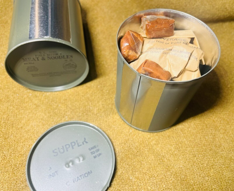 Late WWII OD C Ration SUPPER - Fully Edible, Reusable Historically Accurate gallery