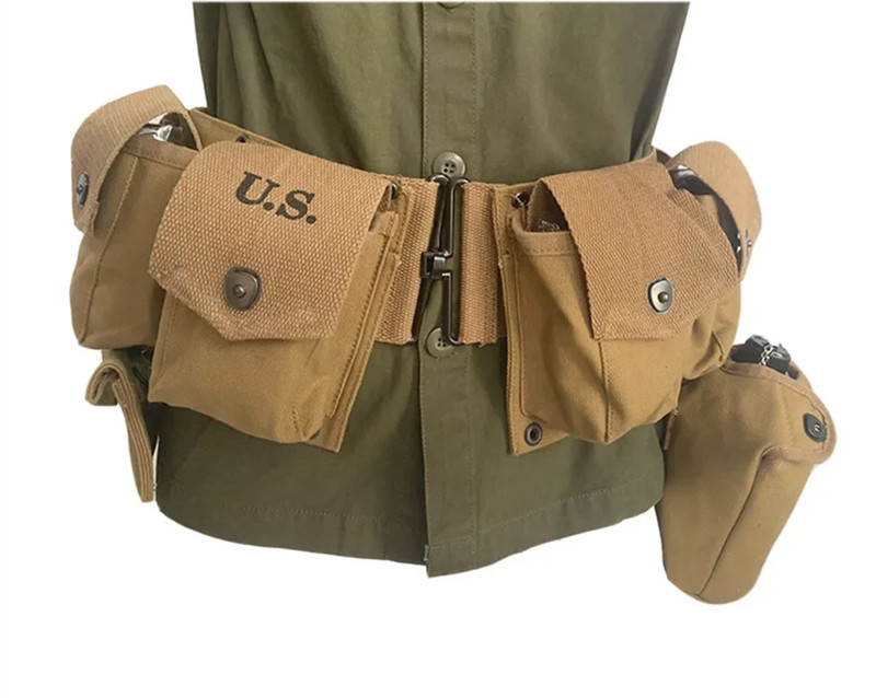 WW2 US Six-link Equipment Combination Package Kettle First Aid Kit Combination gallery
