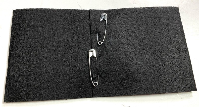WWII US ARMY MILITARY POLICE MP SLEEVE ARM BRASSARD INSIGNIA-BLACK, FELT gallery