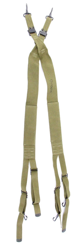 Repro M1944 US Canvas Field Suspender OD Green No Markings Reproduction NOS
