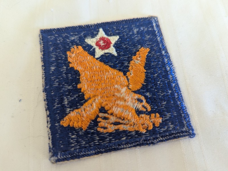WWII US Army 2nd Air Force embroidered patch 2.5" square eagle star gallery