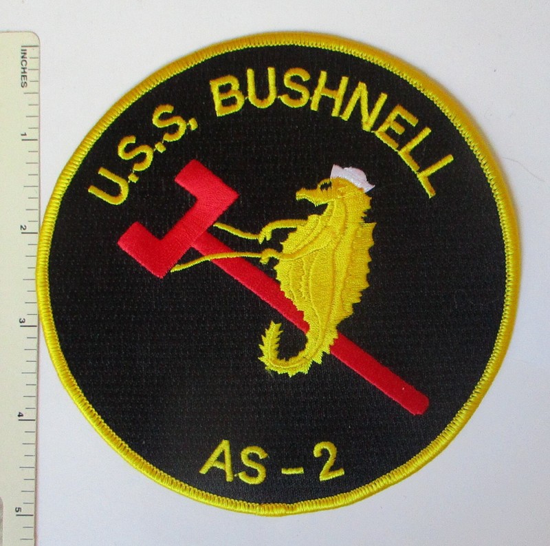 USS BUSHNELL AS-2 US NAVY SHIP Heritage PATCH Made for COLLECTORS