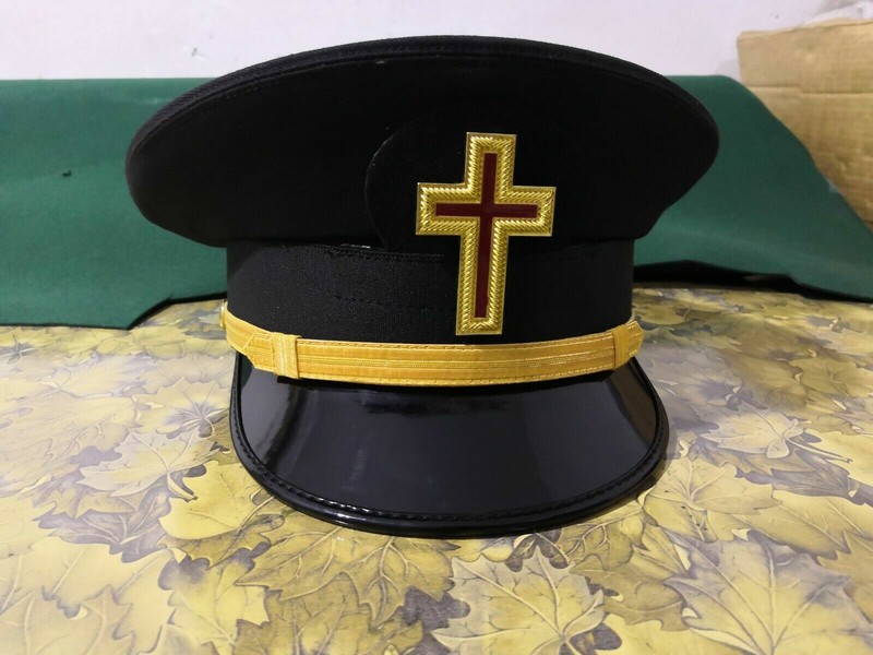 Masonic knight temple fatigue Visor Cap Hat All Sizes