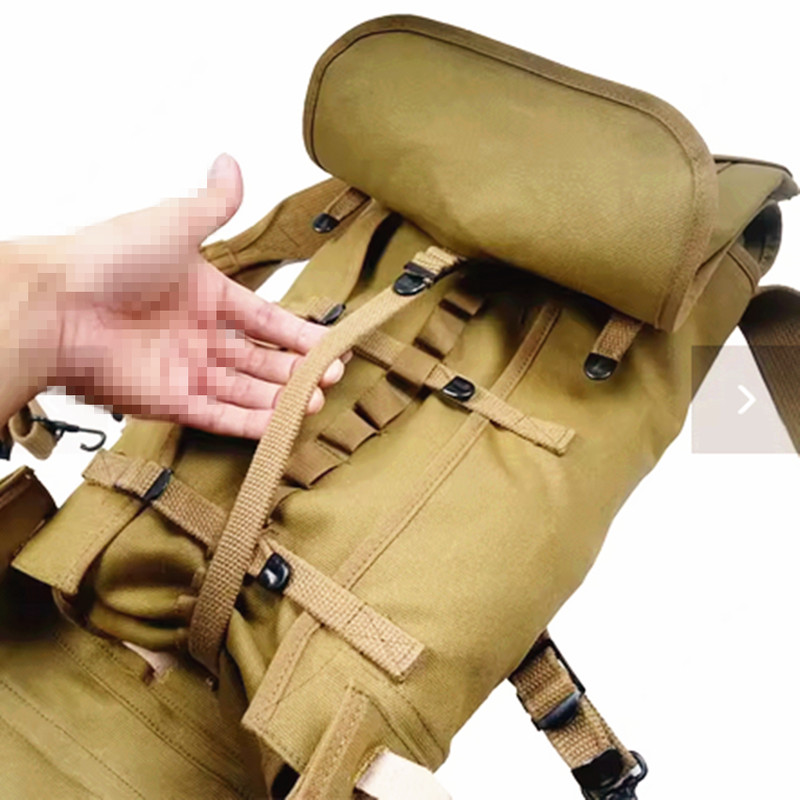 WWII WW2 US ARMY 1942 M1928 FIELD KNAPSACK BACKPACK & BELT COMBINATION SUIT gallery