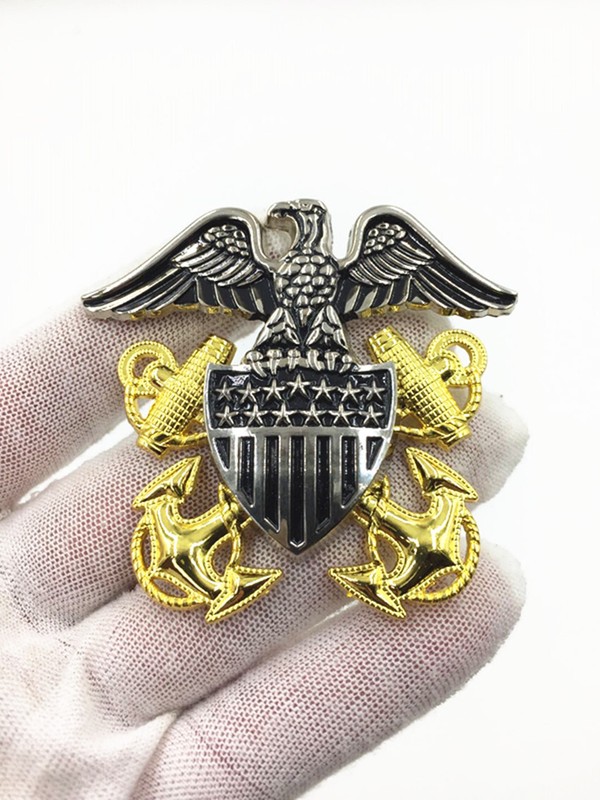 American Army Hat Badge For U.S. Military Officer Navy Cap