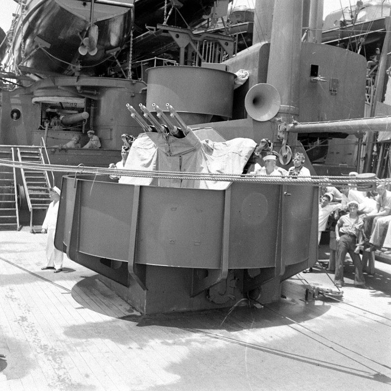 WW2 WWII Photo World War Two / USS Maryland BB-46 Hawaii 1941 US Navy / 7536