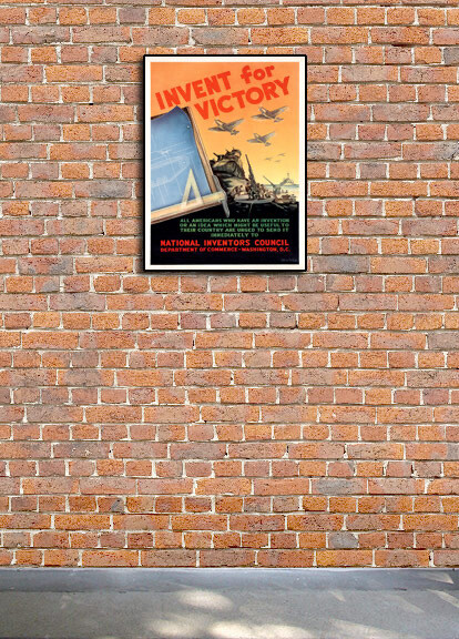 1940s Invent for Victory WWII Historic War Poster - 18x24 gallery