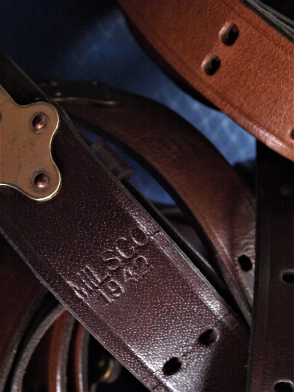 M1, 1903 M1907 sling MILSCO 1942 marked replica with BRASS fittings, hooks