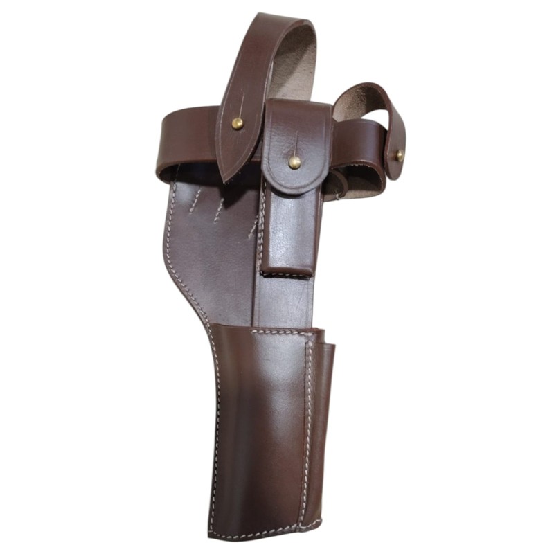 C-96 Broomhandle Holster Rig-Dark Tan German WWI Mauser