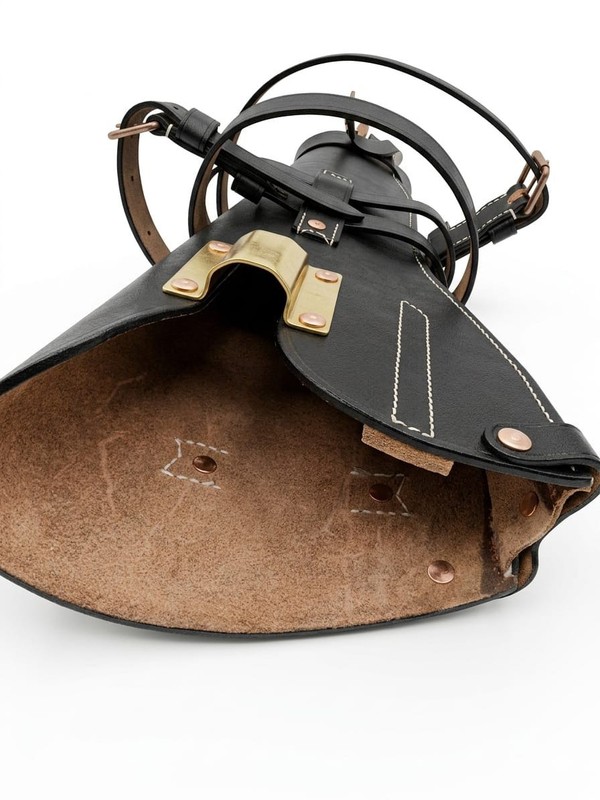 US WWII-WW2 M1 Carbine Rifle Leather Scabbard Black Color Reproduction. gallery
