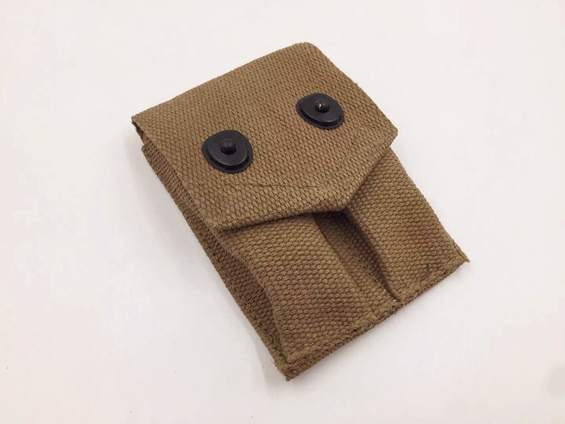 WWII WW2 US ARMY U.S. 1911 PISTOL DOUBLE MAGAZINE AMMO POUCH CLASSICAL REPRO gallery