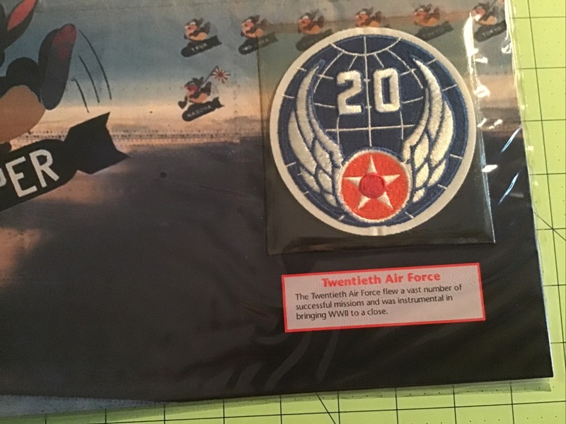 Willabee & Ward Emblems Of Air War WWII Patch 20th Twentieth Force + Card gallery