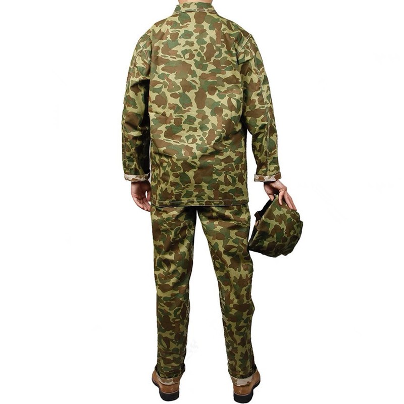 WW2 US USMC HBT Pacific camouflage Uniform Army Set Cotton (NO shoes,NO Helmet） gallery