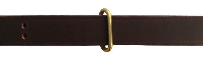 WW2 M1 Garand 1907 Oil Pull-Up Drum Dyed Copper Leather Sling-DARK BROWN gallery