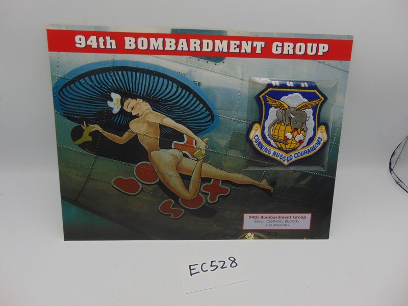 Willabee & Ward Emblems Of Air War WWII Patch 94th Bombardment Cunning Rugged