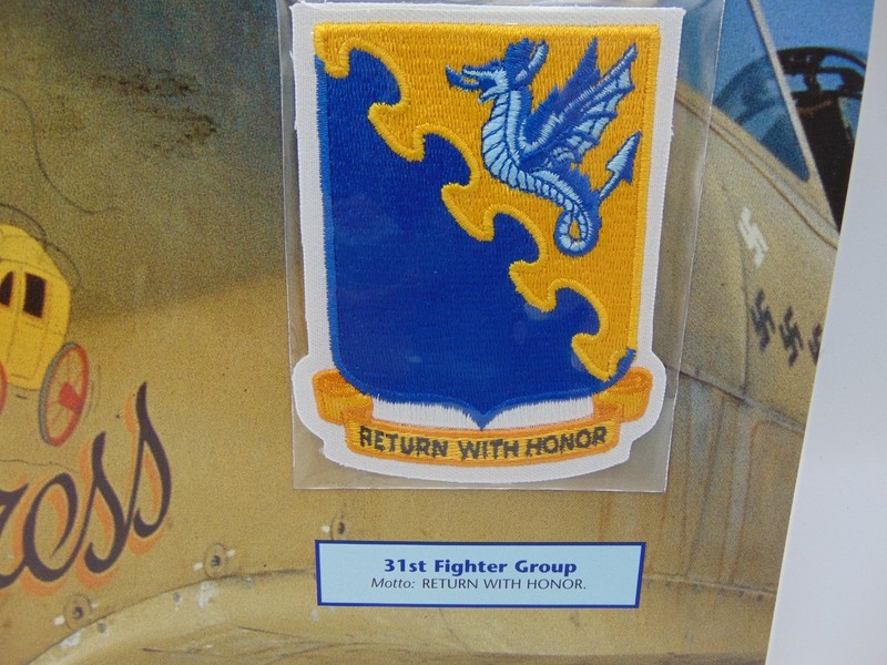 Willabee & Ward Emblems Of Air War WWII Patch 31st Fighter Group Return W/ Honor gallery