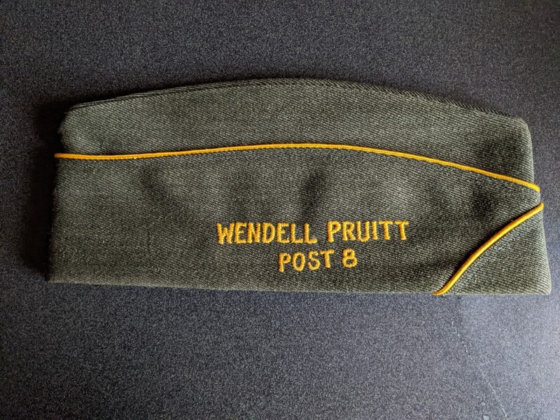 Wendell Pruitt Post 8 Wool Tuskegee Airmen Garrison Cap. 7 1/4 Am Veterans WWII gallery