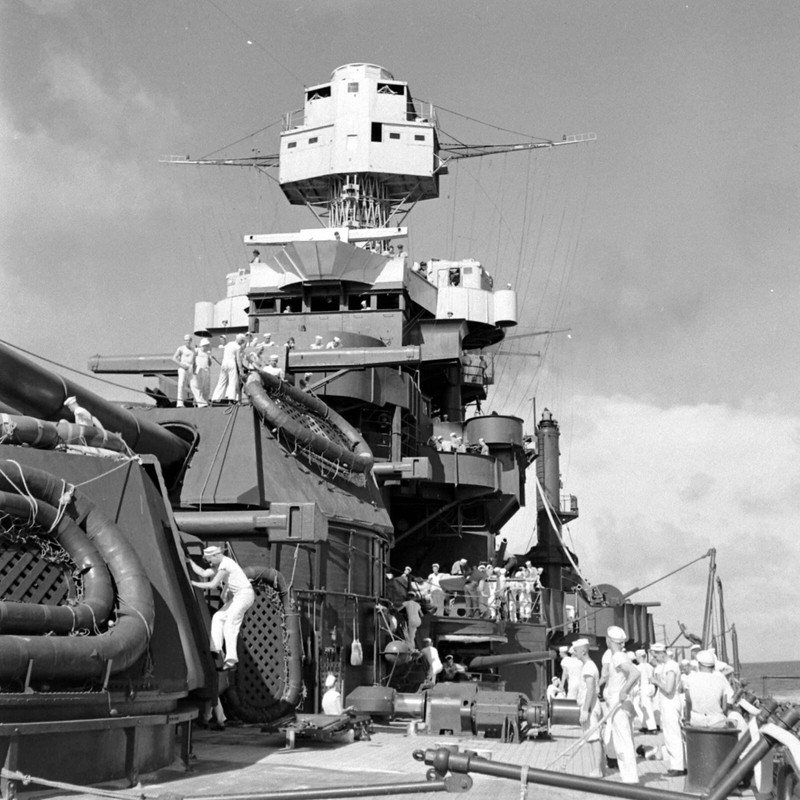 WW2 WWII Photo World War Two / USS Maryland BB-46 Hawaii 1941 US Navy / 7534